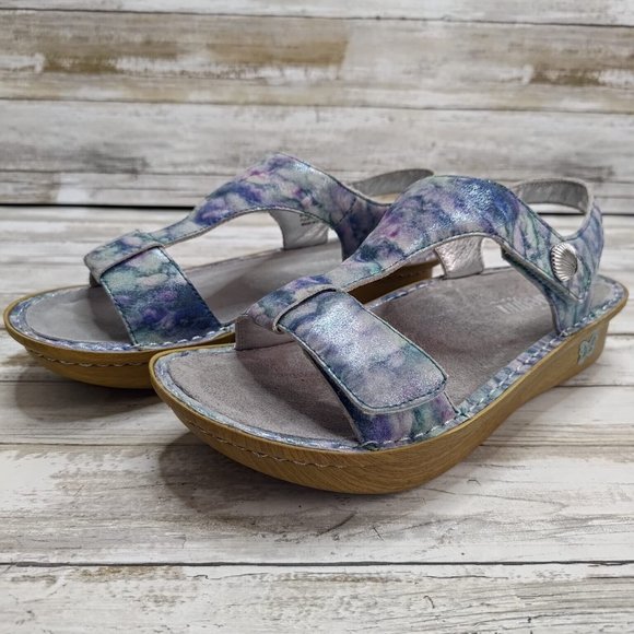 SOLD Alegria Woman’s Lite Kendra Impressionista Leather Sandals Sz EU 39/9.5 - Picture 2 of 9